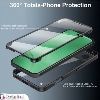 360 laipsnių smūgiams atsparus dėklas - permatomas (Apple Iphone Air) 360 laipsnių smūgiams atsparus dėklas - permatomas (Apple Iphone Air)